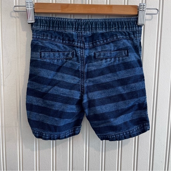 Retro 90s Style Jean First Impressions Toddler Boys 18m Denim Striped Shorts - Picture 6 of 6